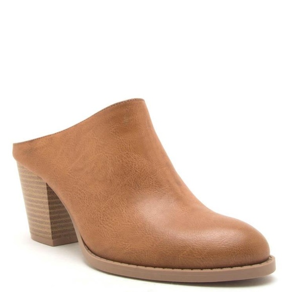 Shoes - Camel Mule Booties Size 9